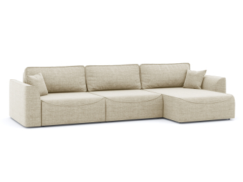 Диван-кровать угловой Рафаэль 3 секции еврокнижка НПБ, рогожка Люкс