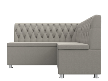 Диван кухонный угловой Мирта правый угол, рогожка Амур