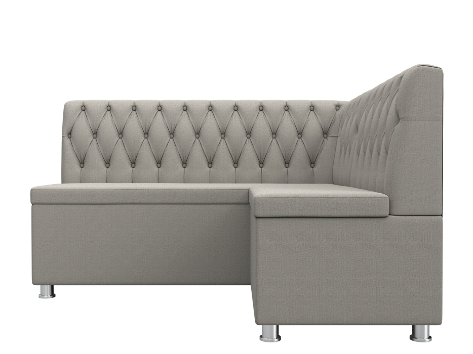 Кухонные уголки, Диван кухонный угловой Мирта правый угол, рогожка Амур