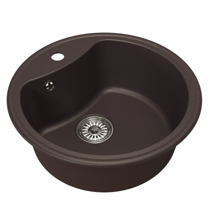 Кухонные мойки, Мойкa ML-GM09 круглая, 510 мм (глуб. чаши 190) NEW*