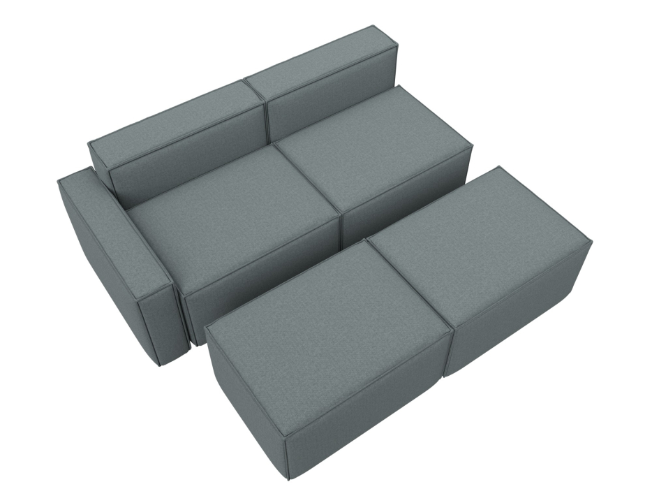 Диваны угловые в гостиную, Диван угловой модульный Лига-063 угол левый, рогожка Амур