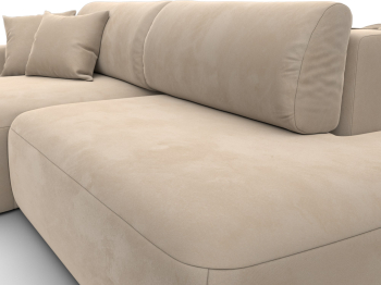 Диван угловой Лига-036 НПБ Модерн левый угол, велюр