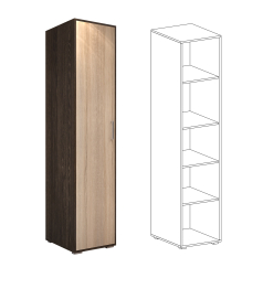 Гостиная Орхидея +ШКАФ+ПЕНАЛ (кантер / сонома)