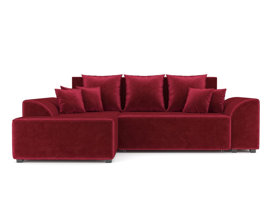 Диваны угловые в гостиную, Диван Каскад Левый угол (Бархат)