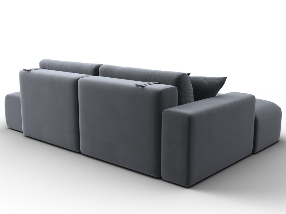 Диваны угловые в гостиную, Диван угловой Лига-036 НПБ Модерн левый угол, велюр