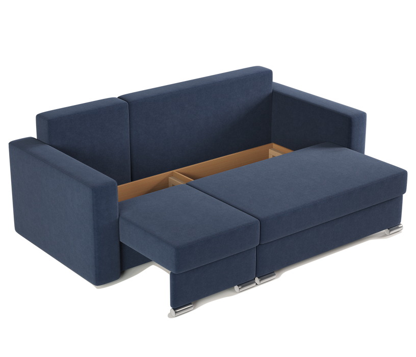 Диваны угловые в гостиную, Угловой диван трансформер Рио левый с пуфиком