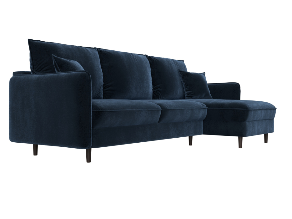 Диваны угловые в гостиную, Диван угловой Лига-064 НПБ угол универсальный, велюр TOWER