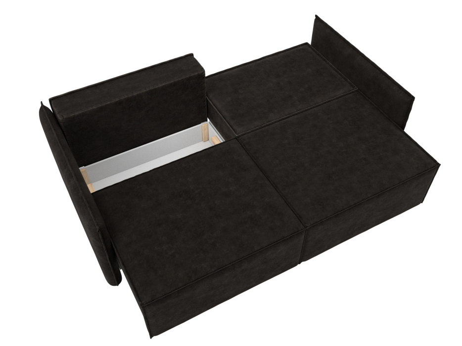 Диваны с ящиком для белья, Диван прямой Либерти, велюр BRUT