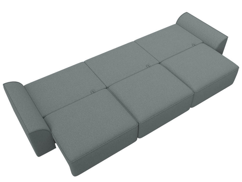 Диваны еврокнижки, Диван прямой Лига-048 НПБ Лонг, рогожка Амур