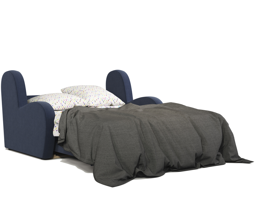 Диваны с ящиком для белья, Диван-кровать Барон 160, велюр