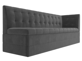 Кухонный диван Бриз с углом справа, велюр