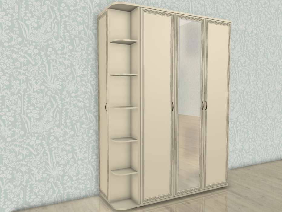 Шкафы одностворчатые, Модульная система Карина Шкаф ШК-1025