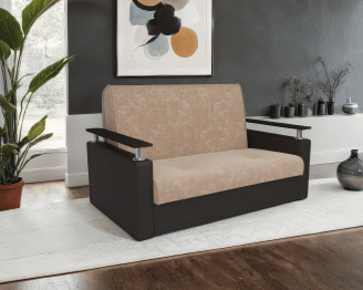 Диван прямой аккордеон Шарк 120 см (Микровелюр)