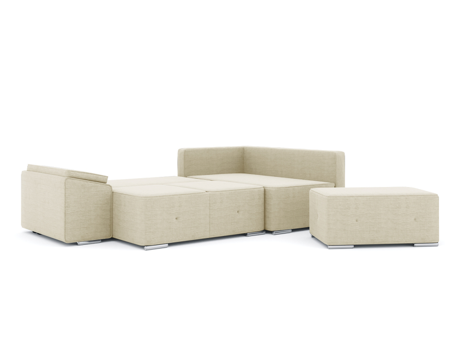 Диваны угловые в гостиную, Диван-кровать угловой Хавьер  ПБ еврокнижка, рогожка Люкс