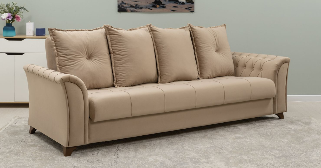 Диваны с ящиком для белья, Диван прямой Ирис