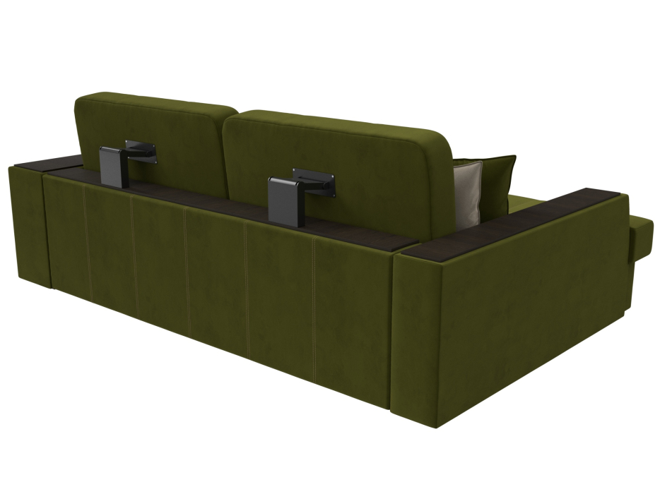 Диваны угловые в гостиную, Угловой диван Брюссель левый угол, микровельвет