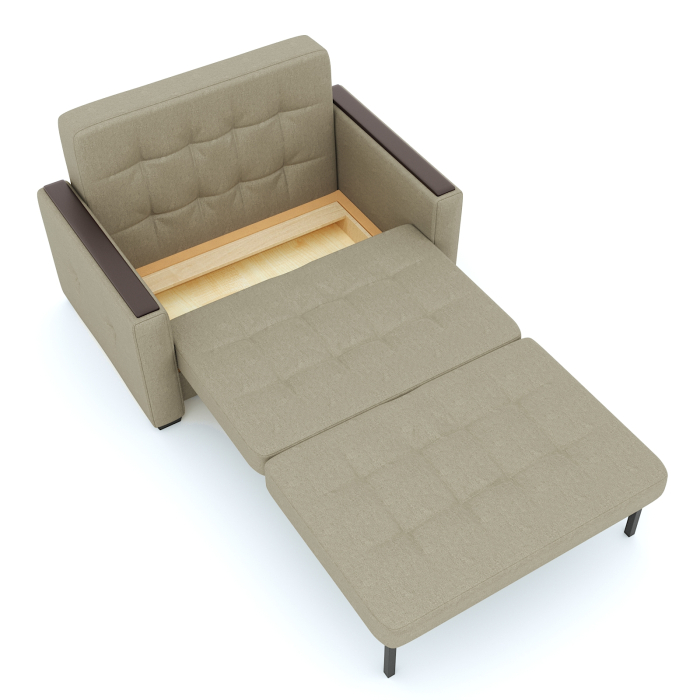 Диваны с ящиком для белья, Диван- кровать Этро Вуд, рогожка, 110