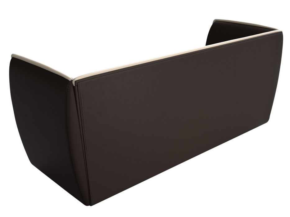 Дизайнерские диваны для гостиной, Прямой диван Бергамо 3-х местный, экокожа