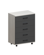 Комоды, Модульная система Грейс Комод КМ-5022  Снежный Ясень