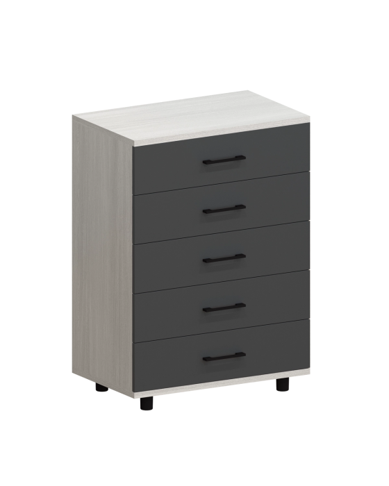 Комоды, Модульная система Грейс Комод КМ-5022  Снежный Ясень