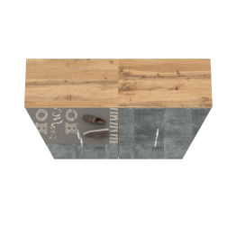 Шкаф для одежды с четырьмя зеркальными дверками Октава