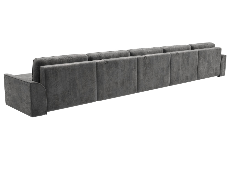 Диваны еврокнижки, Диван П-образный Лига-048 НПБ МегаЛонг, велюр TOWER