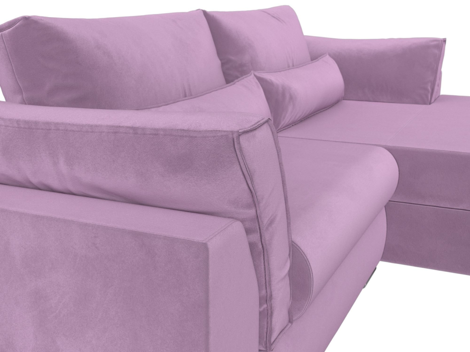 Диваны угловые в гостиную, Угловой диван Пекин угол правый, микровельвет