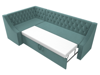 Кухонный угловой диван Мерлин левый угол велюр