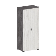 Для одежды, Шкаф Шаде ШК-2908, черный ясень, санторини белый