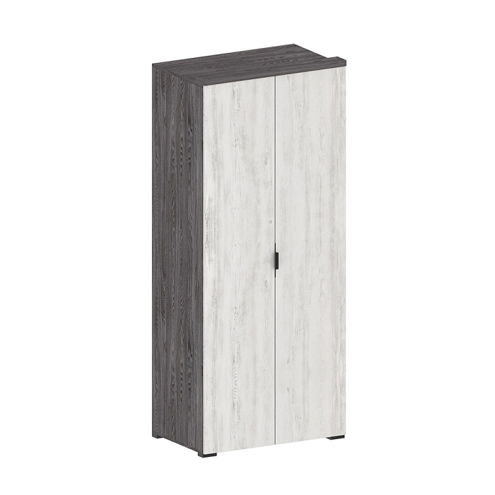 Для одежды, Шкаф Шаде ШК-2908, черный ясень, санторини белый