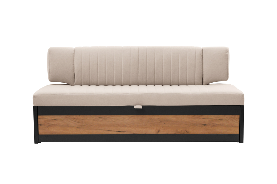 Диваны прямые кухонные, Прямой кухонный диван Парус 174 Дуб крафт золотой