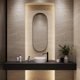 Дизайнерское настенное зеркало GENGLASS Nolvis M в металлической раме