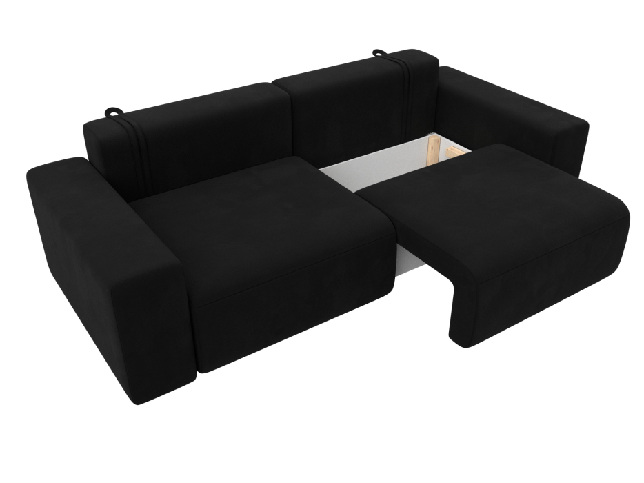 Диваны еврокнижки, Диван прямой Лига-036 Классик, микровельвет