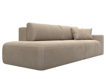 Диван прямой Лига-036 Модерн подлокотник справа, велюр