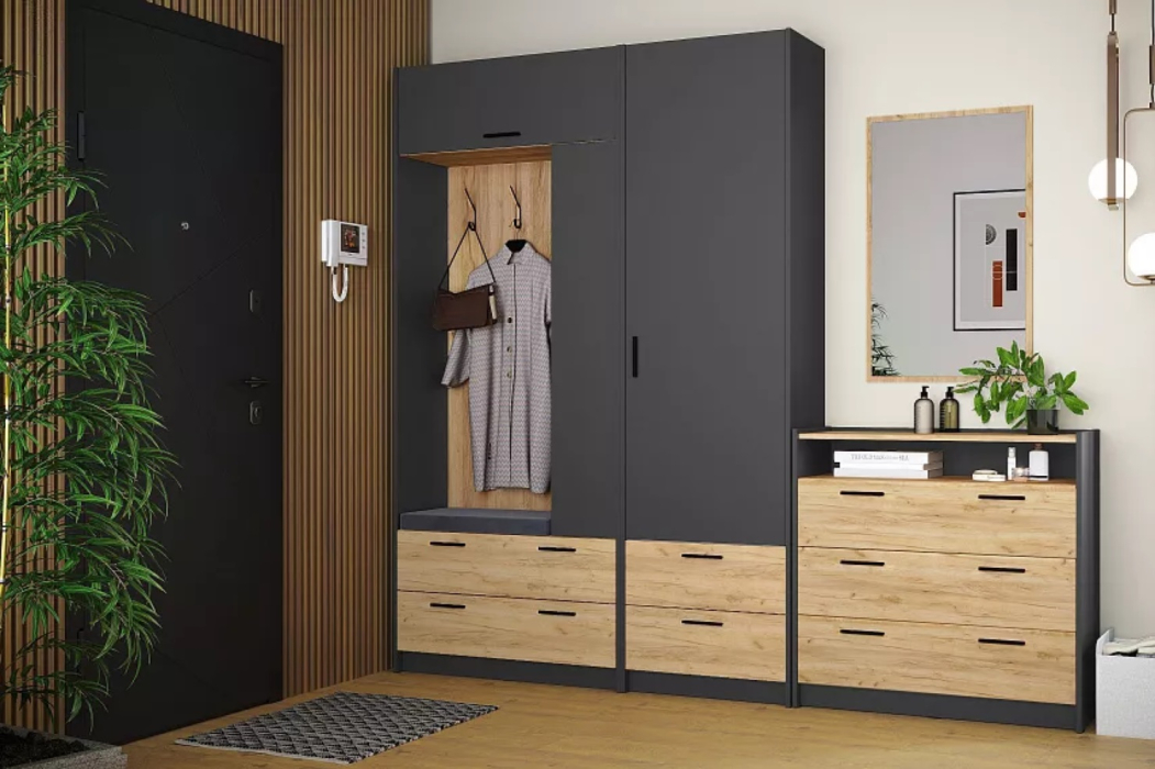 Шкафы распашные, Шкаф для одежды Оттавия НМ 014.66