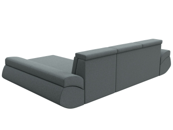 Диван угловой Лига-032 правый угол, рогожка Амур