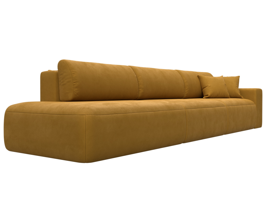 Диваны еврокнижки, Диван прямой Лига-036 НПБ Модерн Лонг подлокотник справа, велюр BRUT