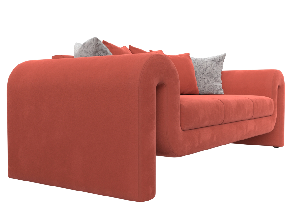 Диваны прямые кухонные, Диван прямой Волна, микровельвет