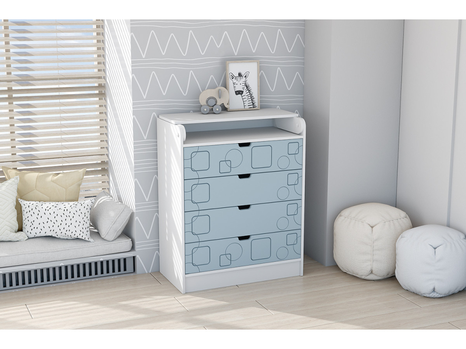 Пеленальные комоды, Детский Комод раскладной Бриз МДФ, Квадрат