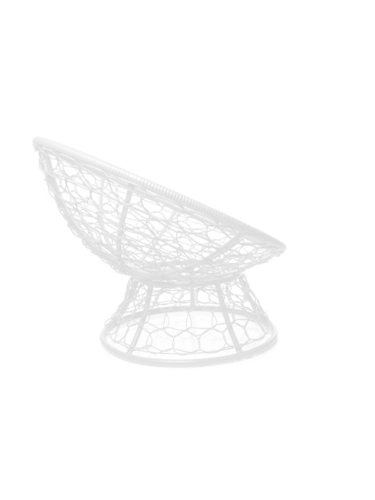 Кресла, Кресло ПАПАСАН с ротангом белое