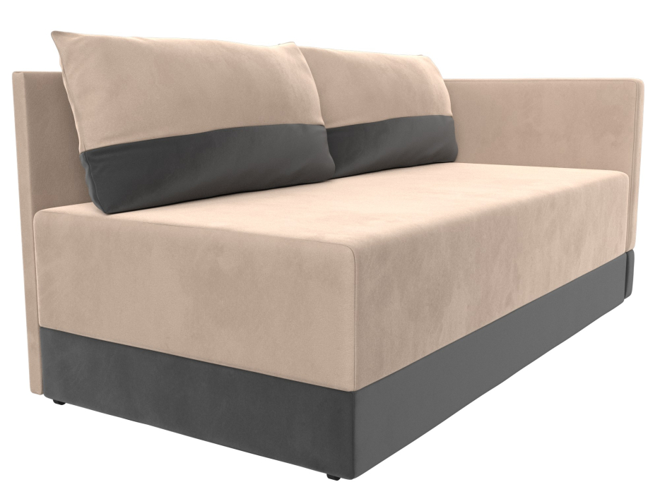 Кушетка диван, Кушетка Никас правая, велюр