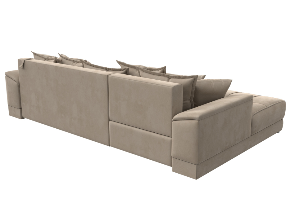 Диваны угловые в гостиную, Угловой диван НордСтар левый угол, велюр