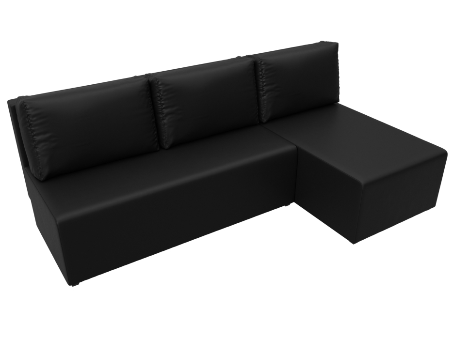 Диваны угловые в гостиную, Угловой диван Поло правый угол, экокожа