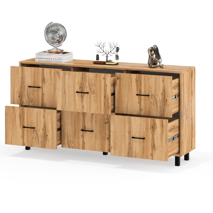 Комоды, Большой комод с шестью ящиками РВК 127-1704