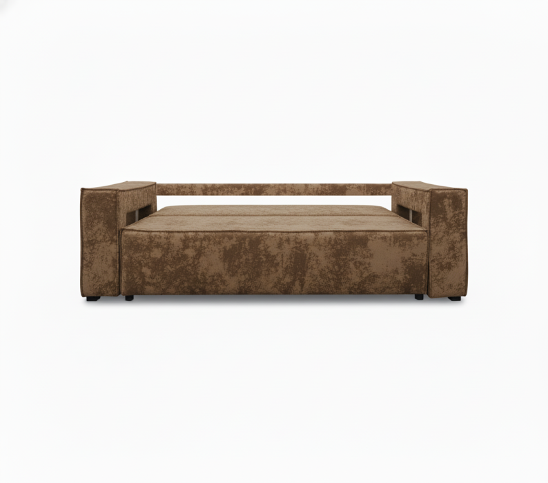 Дизайнерские диваны для гостиной, Диван-кровать еврокнижка Лофт Люкс  с подсветкой , 140,плюш