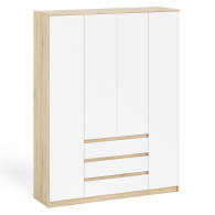 Шкафы распашные, Шкаф-комод с тремя ящиками и четырьмя дверками Мори МШ1600.1