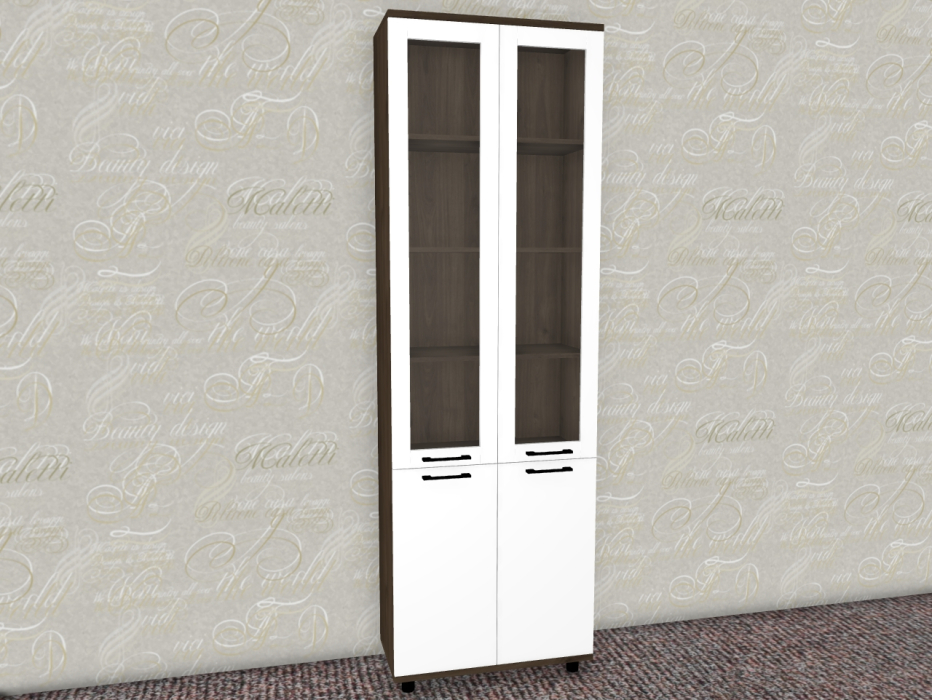 Шкафы двухстворчатые, Модульная система Грейс Шкаф ШК-5035  Гикори Джексон Темный