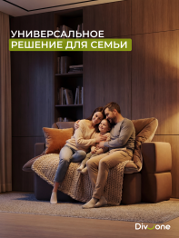 Бескаркасный диван-кровать Дадли 2000*1050мм., велюр