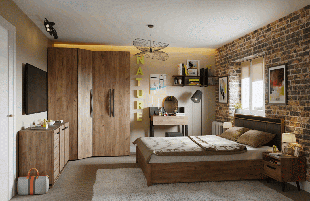 Кровати, Модульная система Nature (модуль 306) Кровать Люкс 1800+орт.осн