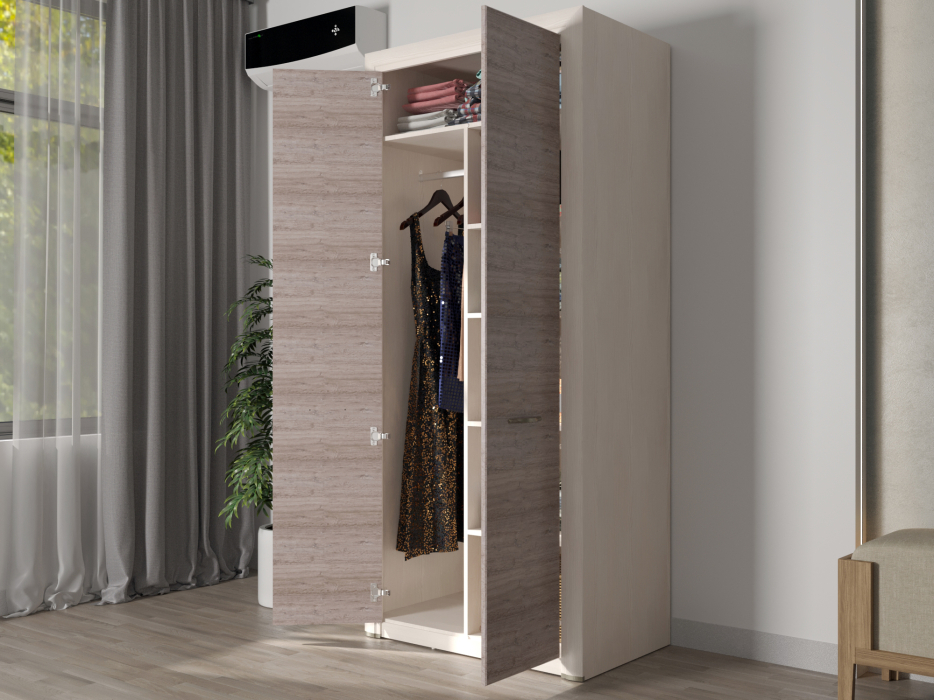 Для одежды, Шкаф 2DG, OLIVIA,